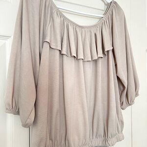 Elegant Beige Women's Top